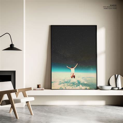 Buy Falling With a Hidden Smile, Surreal Art, Surrealism Wall Art ...