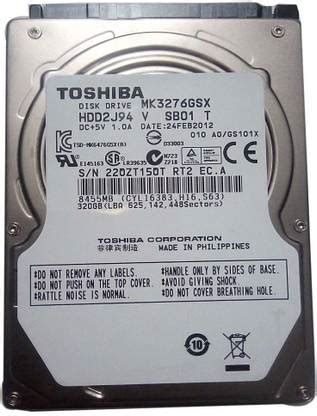 TOSHIBA CORPORATION 320 GB Laptop Internal Hard Disk Drive (HDD ...