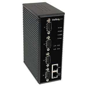 StarTech.com 4 Port Industrial RS-232/422 / 485 Serial to IP Ethernet ...