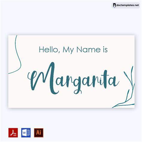 18+ FREE Employee Name Tag Templates