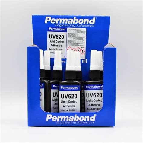 Buy Permabond UV620 (10 x 50ml) Optically Clear Single-Part Fast Curing ...