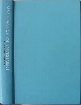 Mathematics of Investment : Rider, Paul R.: Amazon.in: Books