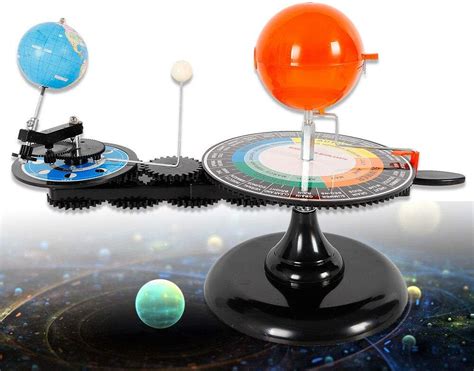 Buy WINUS Solar System Model, Sun Earth Moon Orbital Planetarium Model ...