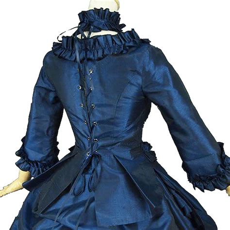 Rococo Victorian 18th Century Dress Party Costume Masquerade Ruffle ...