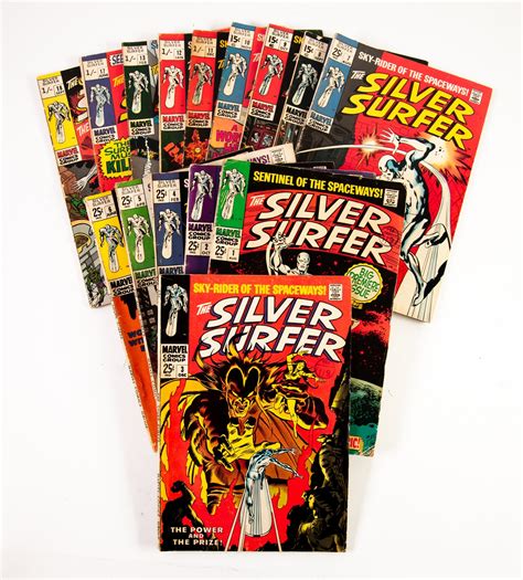FIFTEEN MARVEL COMICS ‘SILVER SURFER’ COMIC BOOKS comprising of Silver ...