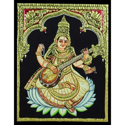 TANJORE PAINTING SARASWATHI