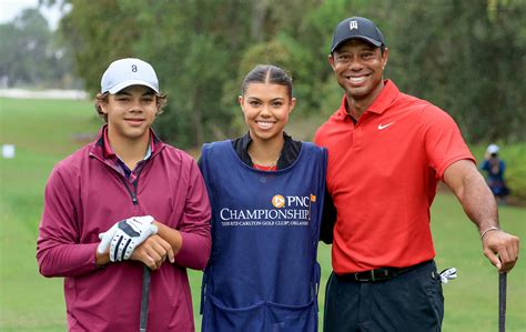 Tiger Woods' daughter caddies for him at golfing championship – see her ...