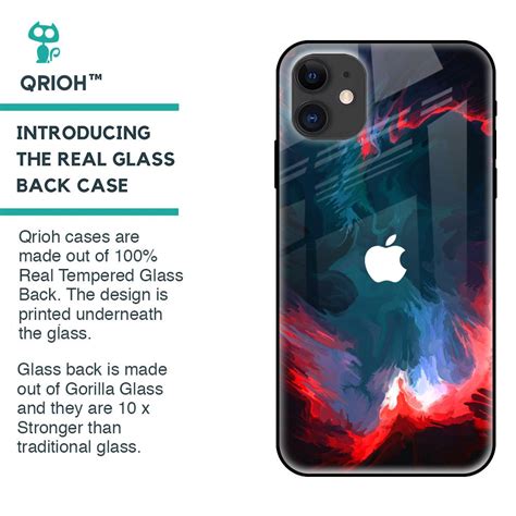 Brush Art iPhone 12 Glass Back Cover - Flat 35% Off On iPhone 12 Back ...