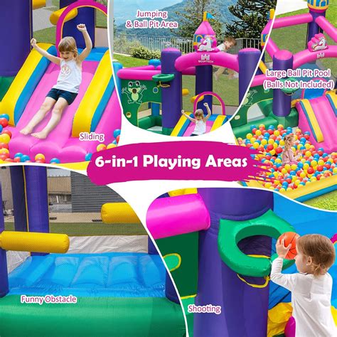 Buy BOUNTECH Inflatable Bounce House, 6-in-1 Giant Bouncy House for ...