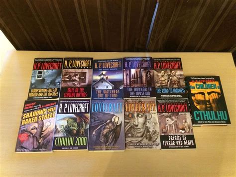 11 H. P. Lovecraft Cthulhu Mythos Horror Books Del Rey Collection Set ...
