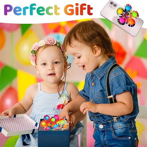 Buy Kavkabox Fidget Spinner Phone Stand Holder 6 Pack, Tie Dye Kids ...