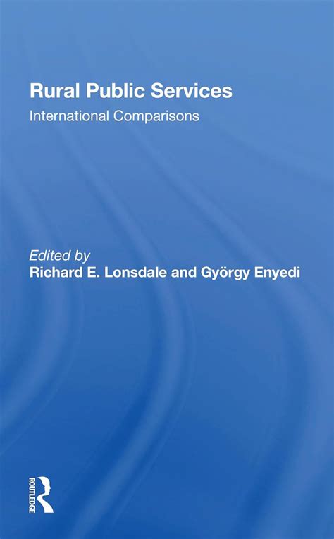 Buy Rural Public Services: International Comparisons Book Online at Low ...