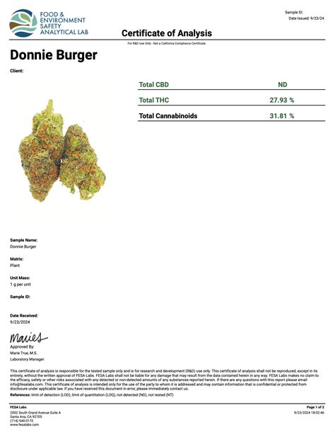 Donnie Burger Strain THCa Flower - Living Soil Exotic AAA | Sherlocks ...