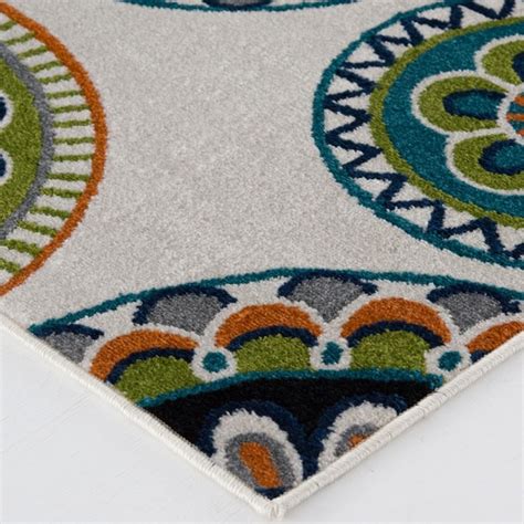 Natco Courtyard 3 X 5 (ft) Indoor/Outdoor Geometric Tropical Area Rug ...