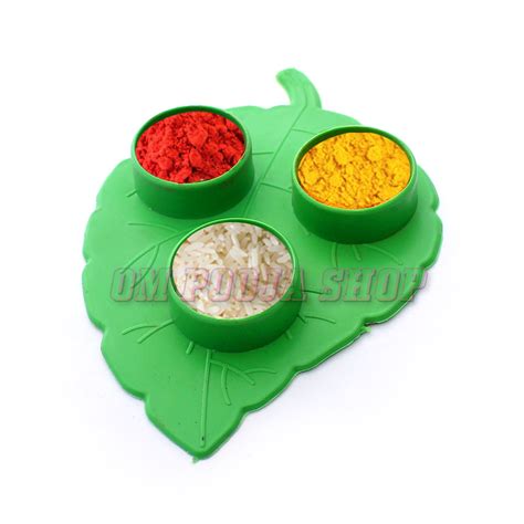 Akshata Haldi Kumkum Container in Peepal Leaf Shaped online