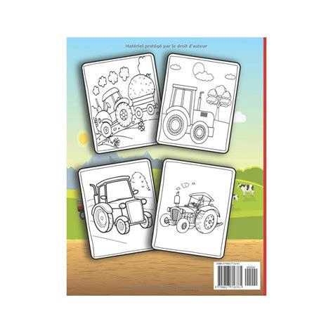 Buy Tracteur Livre De Coloriage Pour Les Enfants De 4 à 8 Ans: Tracteur ...