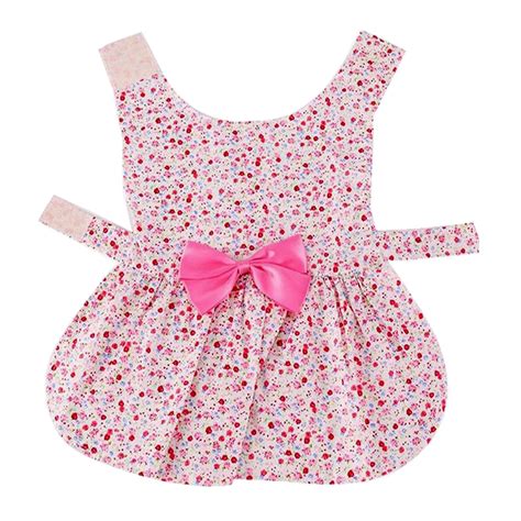 KUTKUT Lovely Floral Small Pet Frock | Ribbon Skirt for Small Dogs ...