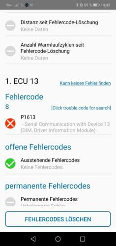 Image result for Fehlercode P13e500