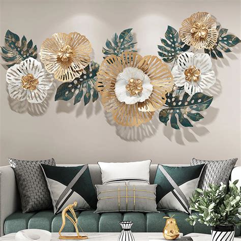Natural Symphony Floral Metal Wall Art – auromin.in