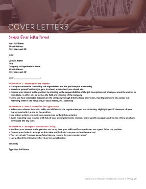 Fillable Online career uci www.centralstate.educurrentcareerCover ...