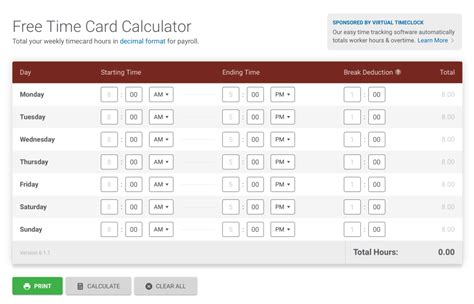 Free Time Card Calculator Price, Features, Reviews & Ratings - Capterra ...