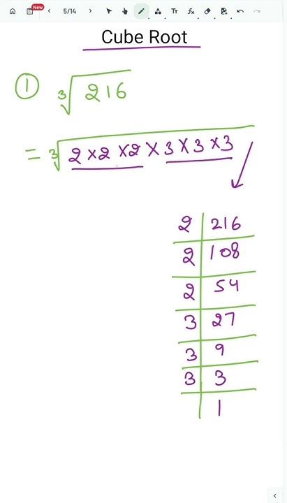 How to find cube root of 216 #cuberoottrick #findcuberoot #mathsshort # ...