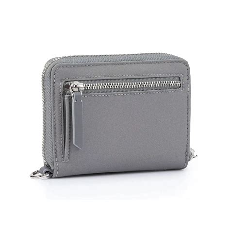 Tri-Fold Zip-Around Wallet Fog