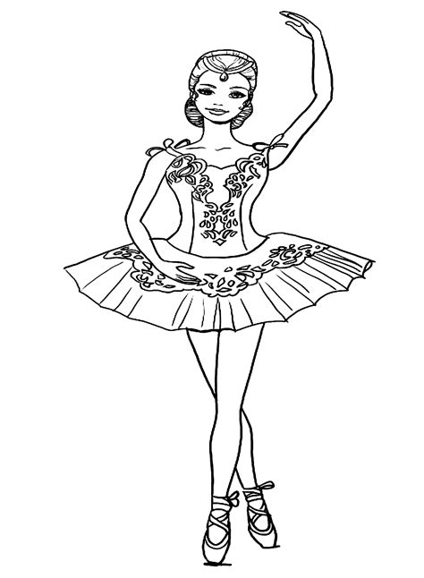 Ballerina Printable Coloring Pages - Jenny Printable