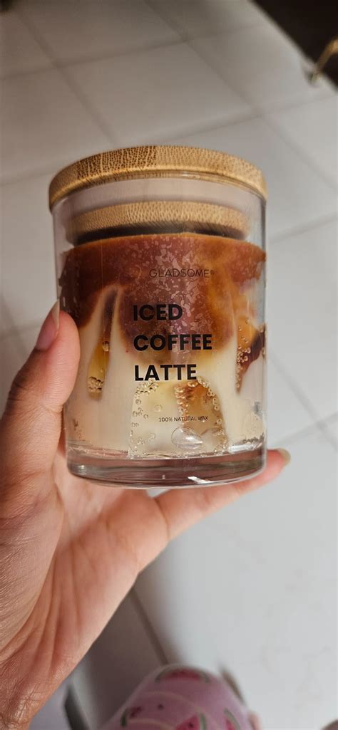 Gladsome ® Iced Coffee Latte Scented Candle | Cocao & Espresso Aroma ...