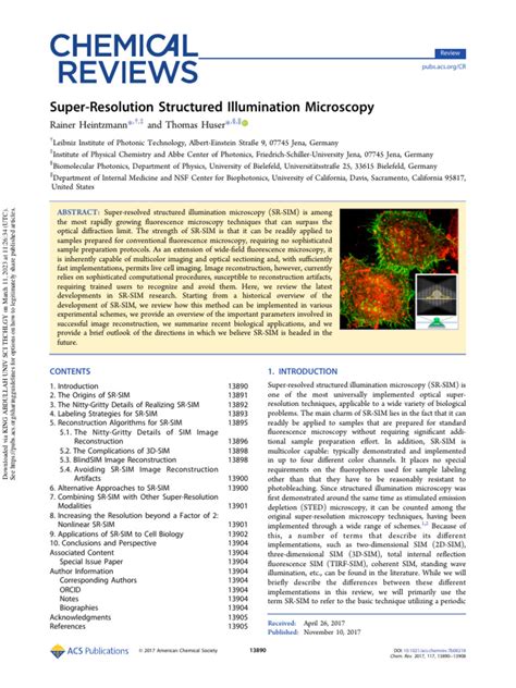 2017-Super-Resolution Structured Illumination Micros | PDF | Microscopy ...
