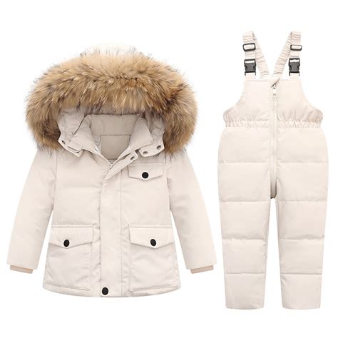 Hicidod Kids Girls Boys Snow Suit Thicken Winter Warm Toddler Snowsuit ...