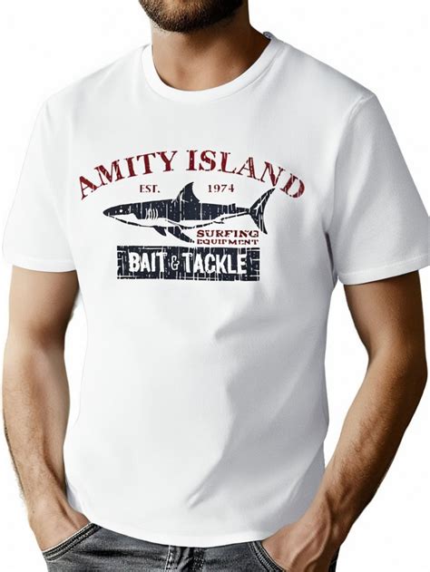 Amity Island Bait & Tackle Shirt | Jaws Movie Fan Tee S-5XLCouple ...