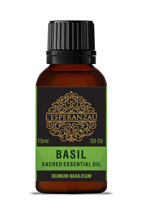 Basil Essential Oil – Lesperanzau Oils
