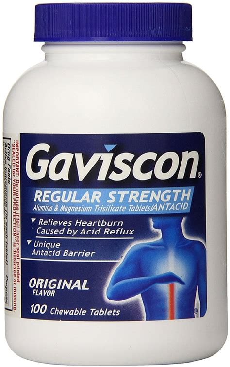 Buy Gaviscon Original Flavor Regular Strength Antacid Chewable Tablets ...