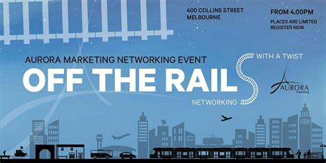 Network Drinks - Off the Rails (Melbourne), 400 Collins St, Melbourne ...