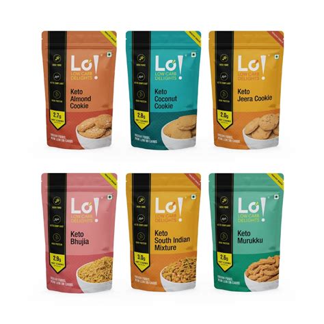Lo! Foods - Keto Snacks Combo | Pack of 6 Delicious Keto Namkeen & Keto ...