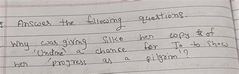 4. Why was giving Silke her copy of 'Undine' a chance for Jo to show ...