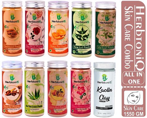 HerbtoniQ Combo Of 10 Natural Sandalwood, Rose Petals, Orange Peel ...