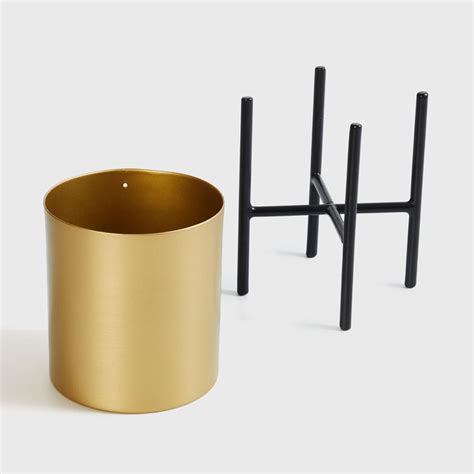 Buy Valencia Set of 2 Metal Planters with Stands from Home Centre at ...