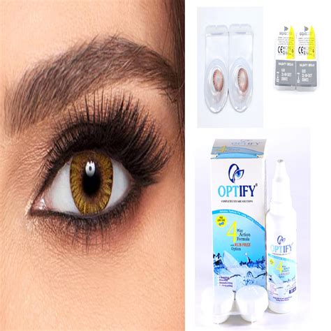 Buy Aqua Lens Monthly Disposable Cosmetic Naughty Brown Colored Contact ...