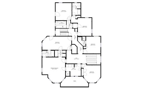 Queen Anne Floor Plan Victorian Style House Victorian House Plans