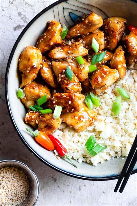 Paleo Easy Gluten Free Healthy Sesame Chicken | Food Faith Fitness