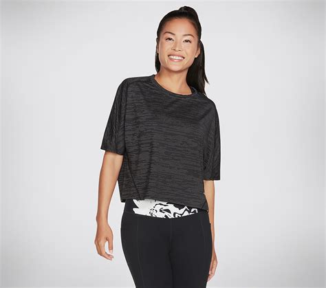 Buy Skechers MOTION STRIPE CROP DOLMAN T-SHIRT | Womens