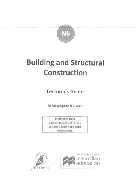 Image result for Structural Construction N6 Tutorial