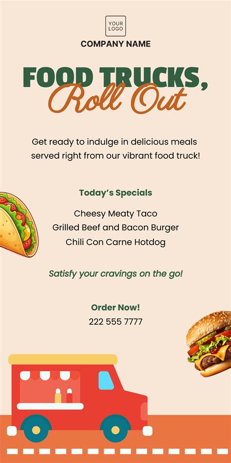 Free Food Truck Templates to Edit Online