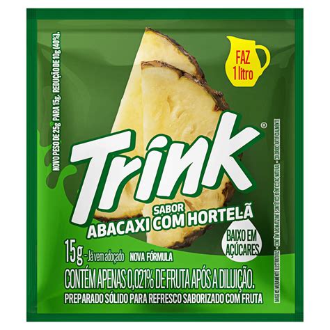 Refresco em Pó Trink Abacaxi com Hortelã 15g - Super Muffato Delivery