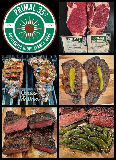 Amazon.com: Primal 35 Organic Grass Fed Beef, Fillet Mignons, NY Strips, Angus Tenderloin, Steak ...