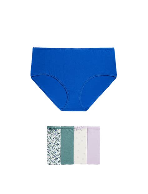 Buy 5pk Cotton Lycra™ High Rise Shorts at Marks & Spencer