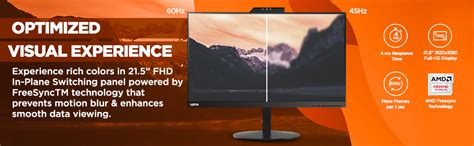 Buy Lenovo ThinkVision T22v-10 21.5 inch LED lit VoIP Monitor - FHD ...