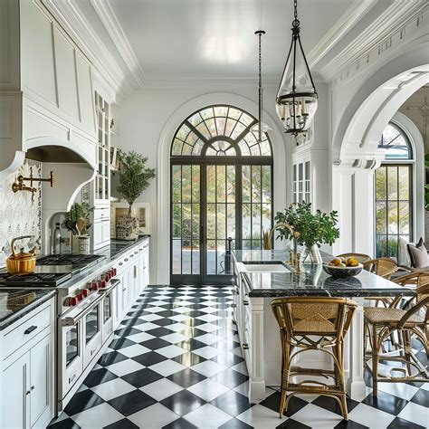 Pretty Black and White Kitchen | Elegant kitchen design, White kitchen ...
